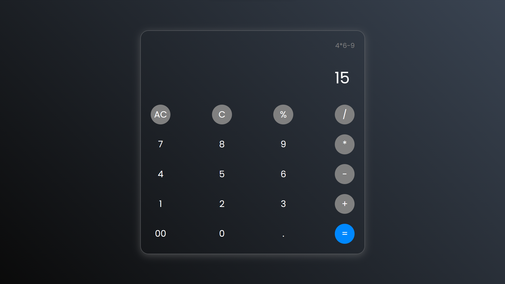 calculator project preview